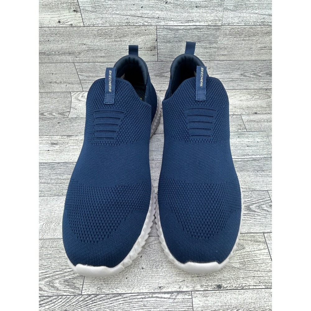 Skechers Elite Flex Hartnell Men Sz 10 Navy Blue Slip On Shoes 52649 Walking - Picture 3 of 13
